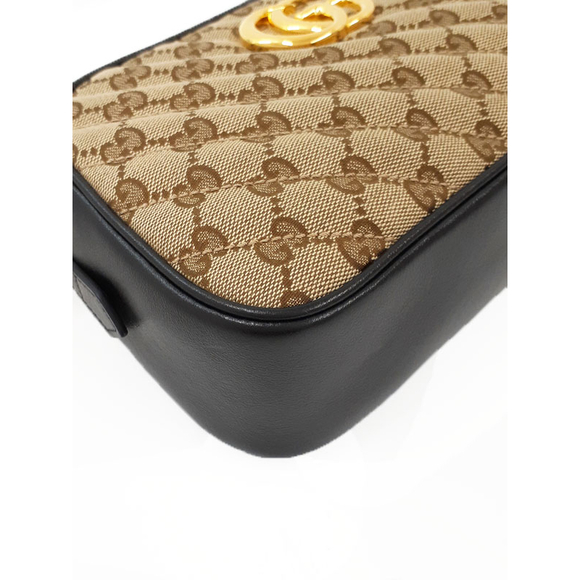 Gucci GG Marmont Small Shoulder Bag Beige - Picture 4 of 5